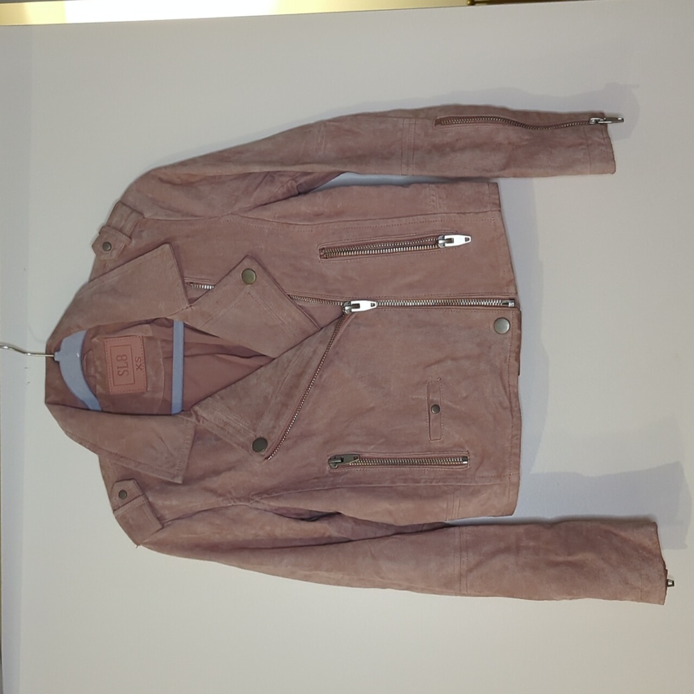 Suede Leather Moto Jacket